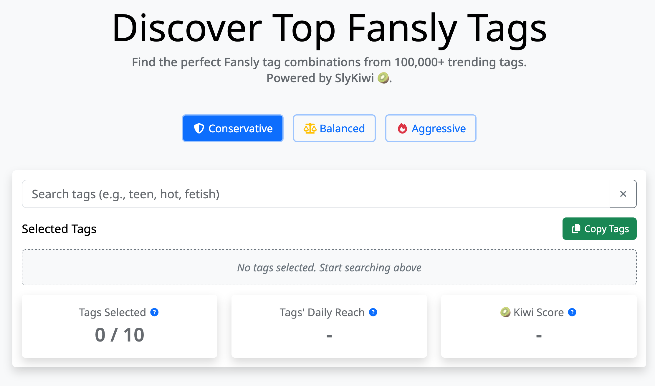 SlyKiwi - Fansly Tag Generator - Image 1