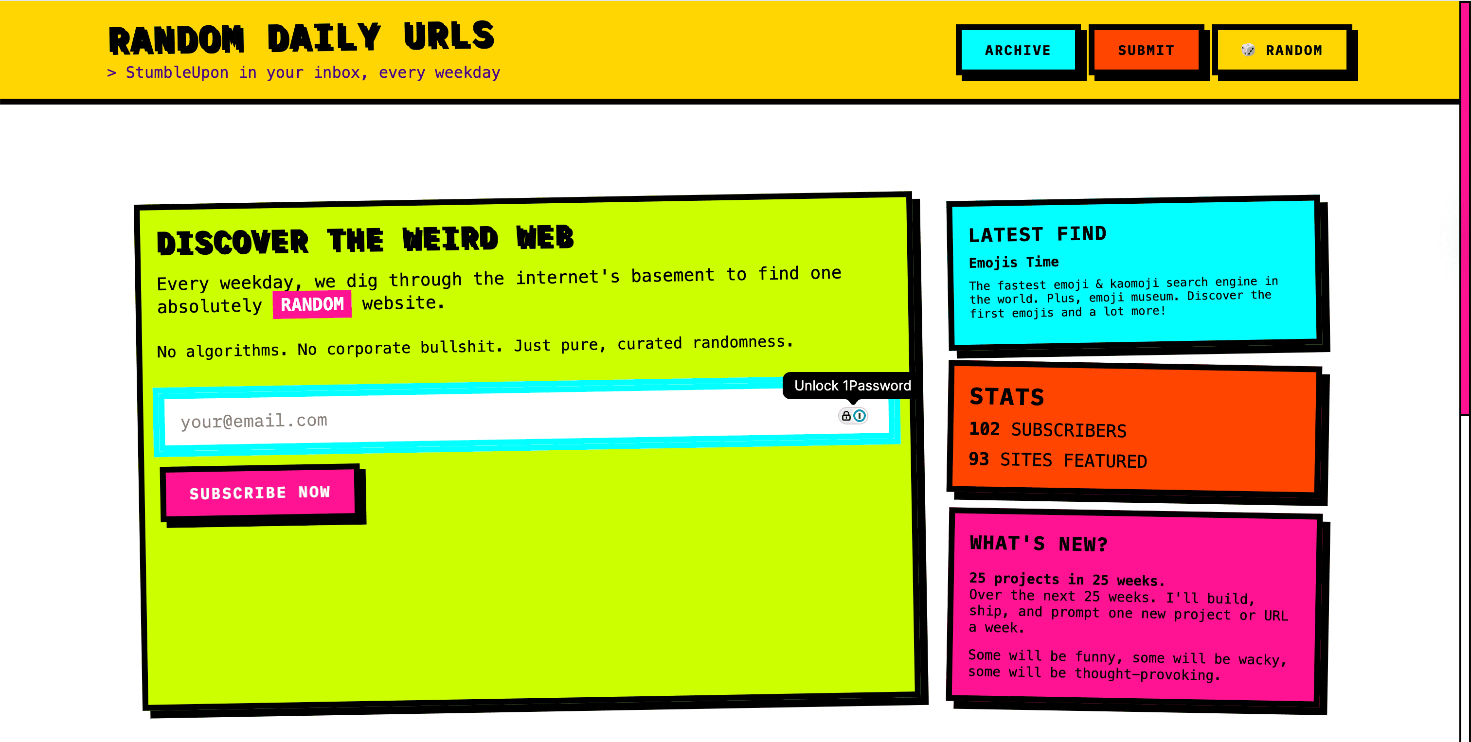 Random Daily Urls - Image 1